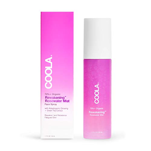 0857724008825 - COOLA ORGANIC REWAKENING ROSEWATER MIST FACE SPRAY, SKIN BARRIER PROTECTION AND CARE WITH GINSENG & GREEN TEA EXTRACT, 1.7 FL OZ