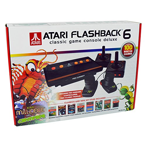 0857847003400 - ATARI FLASHBACK 6 DELUXE COLLECTORS EDITION EXCLUSIVE 100 GAMES BUILT IN PLUS 2 EXTRA CLASSIC CONTROLLERS