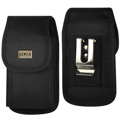 0857918005005 - IPHONE 6 6S HOLSTER, BLACK CARRYING CELL PHONE CASE BELT CLIP HOLSTER POUCH FOR IPHONE 6 / 6S (FITS IPHONE 6 / 6S WITH OTTERBOX CASE / LIFEPROOF CASE / MOPHIE JUICE PACK AIR)