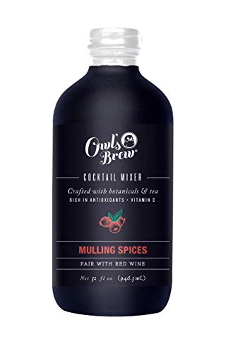 0858187003518 - MULLING SPICES OWLS BREW COCKTAIL MIXER, 32 OUNCE BOTTLE