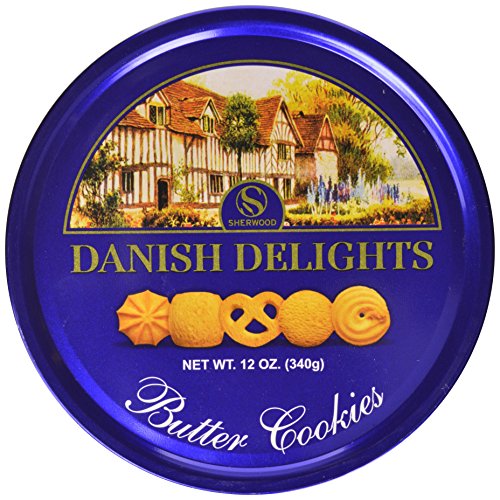 0858218006228 - SHERWOOD DANISH DELIGHTS BUTTER COOKIES, IN A NICE GIFTING TIN, BOX (340G).