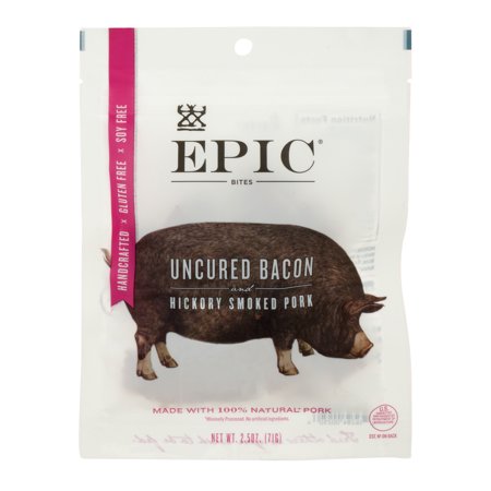 0858284002506 - EPIC JERKY BITES SAMPLER BISON MEAT, UNCURED BACON, BEEF STEAK, AND CHICKEN MEAT (2.5 OUNCES EACH)