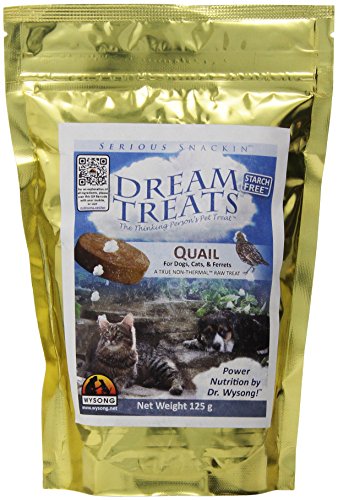 0085835991051 - WYSONG DREAM QUAIL TREATS FOR DOGS, CATS AND FERRETS, NET WT 125 G