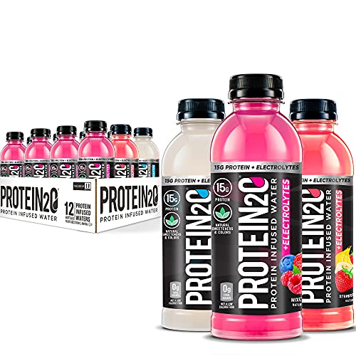 0858379004682 - PROTEIN2O 15G WHEY PROTEIN INFUSED WATER PLUS ELECTROLYTES, VARIETY PACK, 16.9 FL OZ (PACK OF 12), 202.8 FL OZ