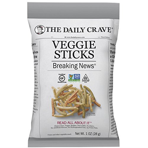 0858641003023 - THE DAILY CRAVE VEGGIE STICKS, 1 OUNCE (PACK OF 24)