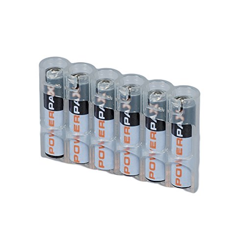 0858688002089 - STORACELL POWERPAX AAA BATTERY CADDY, CLEAR, 6-PACK