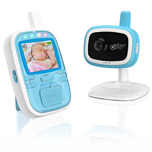 0858779002622 - INFANT OPTICS DXR-5+ PORTABLE VIDEO BABY MONITOR, BLUE/WHITE
