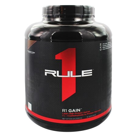 0858925004319 - RULE 1 WHEY PROTEIN ISOLATE GAINER - R1 GAIN (CHOCOLATE FUDGE, 16 SERVINGS)