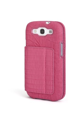 0085896396147 - KENSINGTON K39614WW PORTAFOLIO DUO WALLET CASE AND STAND FOR SAMSUNG GALAXY S III - 1 PACK - CARRYING CASE - RETAIL PACKAGING - PINK SNAKESKIN