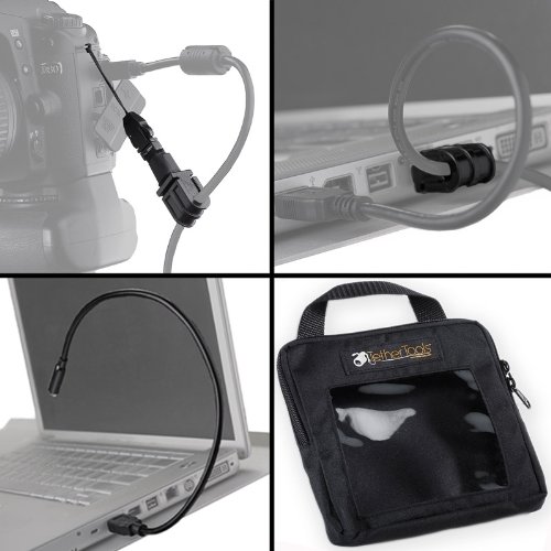 0858977002387 - TETHER TOOLS USB TETHERING ESSENTIALS PACK WITH JERKSTOPPER TETHERING KIT, USB LED PROLIGHT, TETHERPRO CABLE CASE AND USB PORT