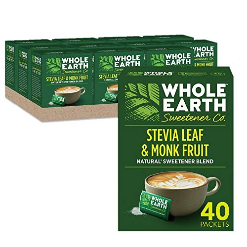 0858982001382 - WHOLE EARTH SWEETENER COMPANY, NATURE SWEET STEVIA & MONK FRUIT PACKETS, 40 COUNT (PACK OF 12)