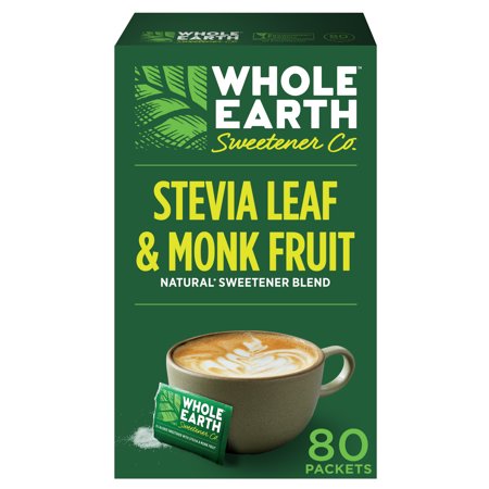 0858982001399 - WHOLE EARTH NATURE SWEET WITH STEVIA & MONK FRUIT SWEETENER 5.6 OZ 80 PACKETS