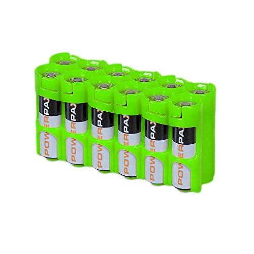 0859064001122 - STORACELL POWERPAX AA BATTERY CADDY, GLOW-IN-THE-DARK MOONSHINE, 12-PACK