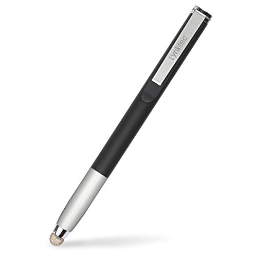 0859114003458 - TRUGLIDE PRO UNIVERSAL STYLUS MESH FIBER FINE POINT STYLUS PEN FOR ALL CAPACITIVE TOUCHSCREEN SMARTPHONES AND TABLETS (BLACK WITH REPLACEABLE SILVER MICROFIBER TIP)