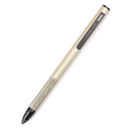 0859114003823 - LYNKTEC APEX FUSION FINE POINT ACTIVE STYLUS PEN WITH TRUGLIDE FIBER TIP TECHNOLOGY, GOLD (LTTG-0016AGD)