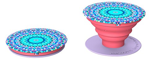 0859184004331 - POPSOCKETS: EXPANDING PHONE STAND AND GRIP - WORKS WITH ALL SMARTPHONES INCLUDING IPHONE AND GALAXY (SINGLE POPSOCKET, ARABESQUE-PINK-PURPLE)