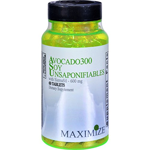 8592720366099 - MAXIMUM INTERNATIONAL AVOCADO 300 SOY UNSAPONIFIABLES WITH SIERRASIL - 600 MG - 60 TABLETS