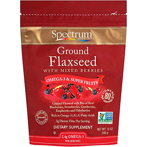 8592720380460 - SPECTRUM ESSENTIALS GROUND FLAXSEED WITH MIXED BERRIES, 12 OUNCE (PACK OF 1)