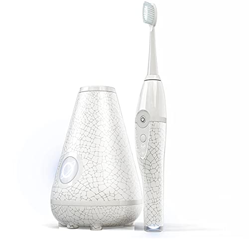 0859332005616 - TAO CLEAN UMMA ART SONIC TOOTHBRUSH AND CLEANING STATION – CRACKLE – ELECTRIC TOOTHBRUSH WITH ERGONOMIC HANDLE, DUAL SPEED SETTINGS