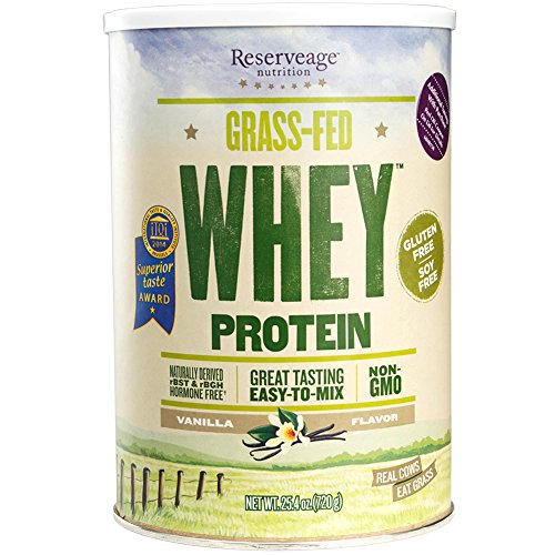 0859569002372 - RESERVEAGE NUTRITION - GRASS FED WHEY PROTEIN, MINIMALLY PROCESSED WITH HIGH BIOLOGICAL VALUE, VANILLA, 25.4 OUNCES