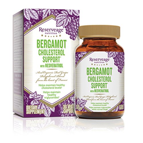 0859569002778 - RESERVEAGE NUTRITION - BERGAMOT CHOLESTEROL SUPPORT WITH RESVERATROL, A HEART-HEALTHY FORMULA, 30 VEG CAPSULES