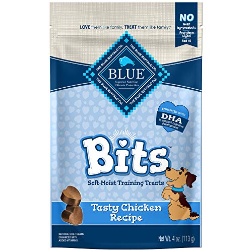 0859610005185 - BLUE BUFFALO CHICKEN BITS DOG TREATS, 4-OUNCE