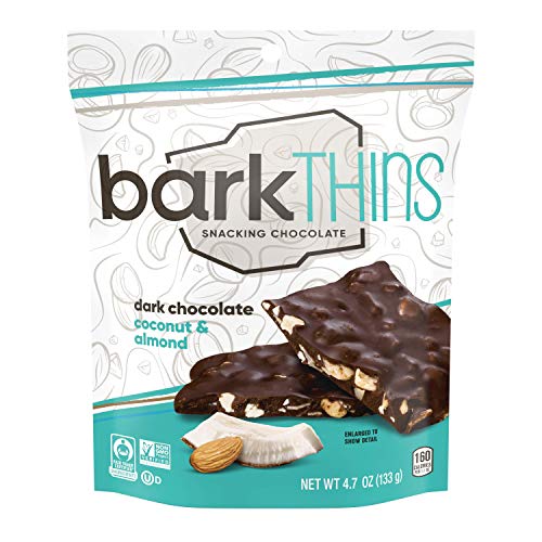 0859686004662 - BARKTHINS DARK CHOCOLATE TOASTED COCONUT WITH ALMONDS, 17 OZ.