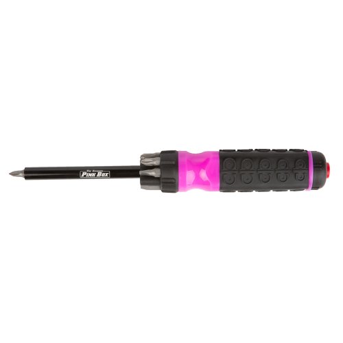 0859692003031 - THE ORIGINAL PINK BOX PB1LSD LIGHTED SCREWDRIVER WITH BITS