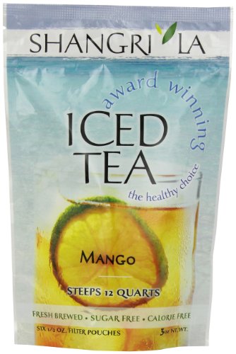 0859783004213 - SHANGRI LA TEA COMPANY ICED TEA, MANGO, 6 COUNT