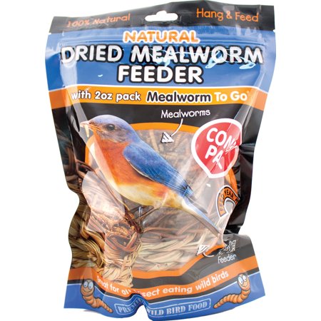 0859860002217 - NATURAL REED FEEDER WITH PACK OF MEALWORM TO GO