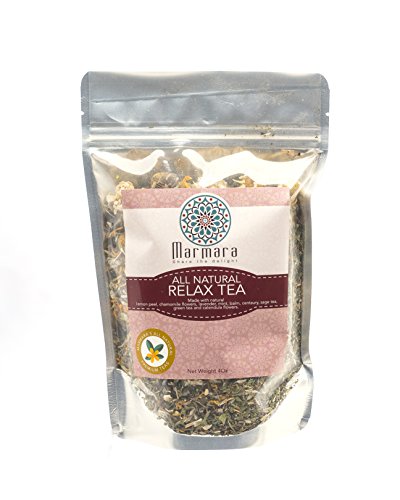 0859954005674 - MARMARA LOOSE ALL NATURAL RELAX TEA BLEND, PURE WHOLE HERBAL AND FLOWER TEAS