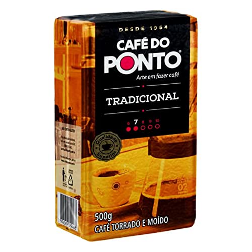 0860007507373 - CAFÉ DO PONTO TRADICIONAL 500G, BRAZILIAN COFFEE MEDIUM ROAST 1.1LB (PACK OF 1 GROUND COFFEE)