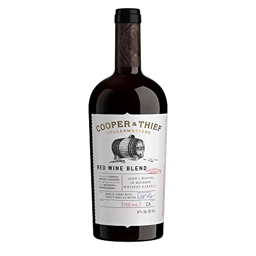 0086003254008 - COOPER AND THIEF BOURBON BARREL AGED RED BLEND RED WINE, 750 ML BOTTLE