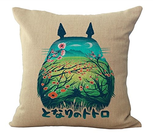 8602933133941 - TOTORO BELLY OF THE INFINITE NATURE OF BEAUTY MASSAGER BEDDING SOFA CAR DECORATIVE PILLOWS FIBER CASE COVER TRAVEL FLAX COTTON LINEN HOME DECOR KIDS GIFT 18''X18''