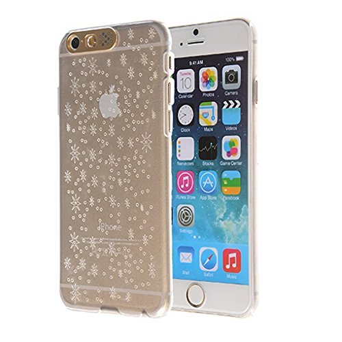 8603273236033 - IPHONE 6 LED FLASHING LIGHT HARD CLEAR CASE, ULTRA-THIN ILLUMINATING CASE COVER -NEVER MISS ANOTHER NOTIFICATION (SNOWFLAKE PATTERNS)