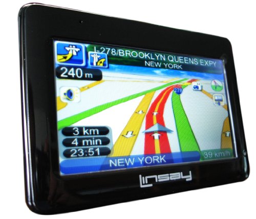 0860548000029 - LINSAY LSY-750 4.3 THE UNIQUE PORTABLE GPS 7 IN 1 WITH MULTIMEDIA TEXT TO SPEECH, USA, CANADA MAPS , BUILD IN FM TRANSMITTER, MP3 PLAYER, VIDEO PLAYER, PHOTO VIEWER, DATA STORAGE UP TO 8 GB SD CARD