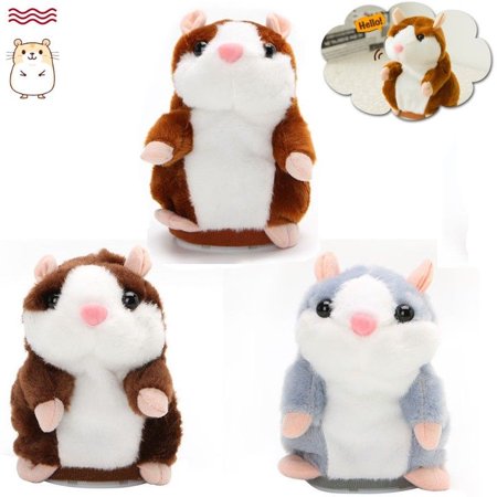 0861754992139 - 3PCS ADORABLE GIFT TOY TALKING HAMSTER MOUSE PLUSH DOLL FOR KIDS MIMICRY CHILD PLUSH TOY GIFT REPEATS WHAT YOU SAY
