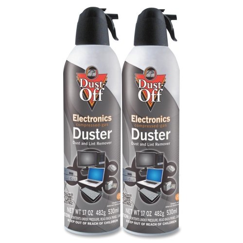 0086216118302 - DUST-OFF DPSJMB2 - DISPOSABLE COMPRESSED GAS DUSTER, 2 17OZ CANS/PACK