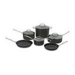 0086279007285 - CUISINART CHEFS CLASSIC NONSTICK HARD ANODIZED 10-PIECE STAINLESS COOKWARE SET