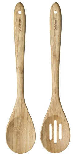 0086279043153 - CUISINART CTG-BAM-2SP GREEN GOURMET BAMBOO SOLID AND SLOTTED SPOONS, 2-PACK