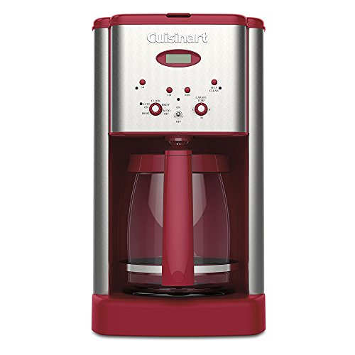 0086279062222 - CUISINART DCC-1200RT 12-CUP COFFEEMAKER, STAINLESS STEEL/RED