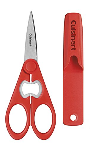 0086279087867 - CUISINART 8 ALL-PURPOSE SHEARS W/ MAGNETIC HOLDER, RED