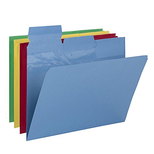 0086486116602 - SMEAD PICK-A-TAB FILE FOLDER, 1/3-CUT REPOSITIONABLE TABS, LETTER SIZE, ASSORTED COLORS, 24 PER PACK