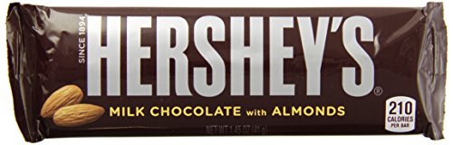 8656123317994 - HERSHEY'S MILK CHOCOLATE BARS WITH ALMONDS, 1.45-OUNCE BARS (PACK OF 36)