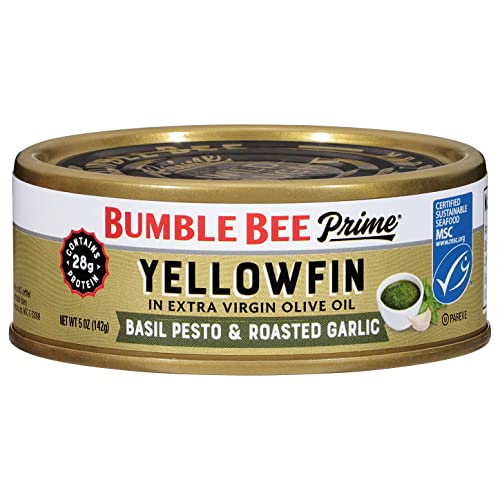 0086600000923 - BUMBLE BEE PRIME BASIL PESTO AND ROASTED GARLIC FLAVORED YELLOWFIN AHI TUNA IN EXTRA VIRGIN OLIVE OIL, 5 OZ CAN (1-PACK)