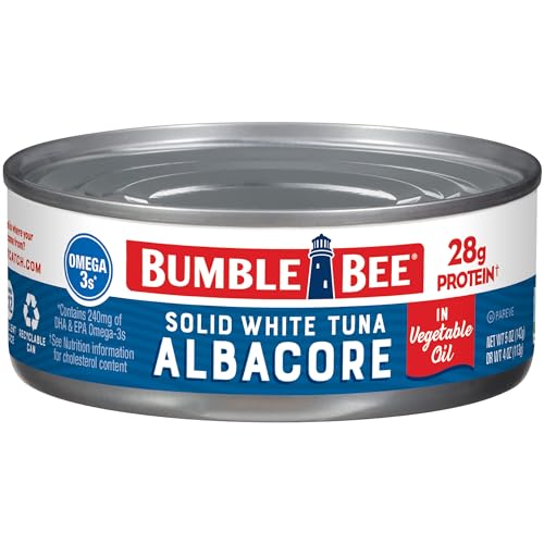 0086600009193 - BUMBLE BEE SOLID WHITE ALBACORE TUNA FISH IN VEGETABLE OIL, 5 OUNCE