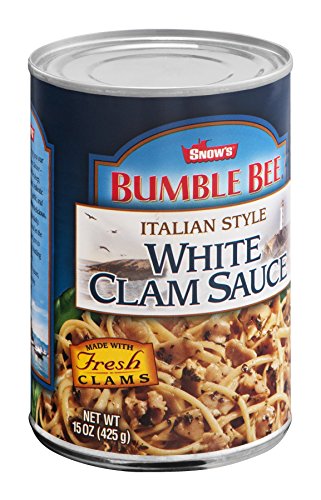 0086600162003 - BUMBLE BEE SNOWS ITALIAN STYLE WHITE CLAM SAUCE, 15 OUNCE CAN