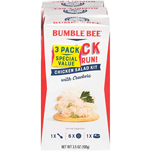 0086600703527 - BUMBLE BEE SNACK ON THE RUN CHICKEN SALAD WITH CRACKERS, 3.5 OUNCE, 3 COUNT