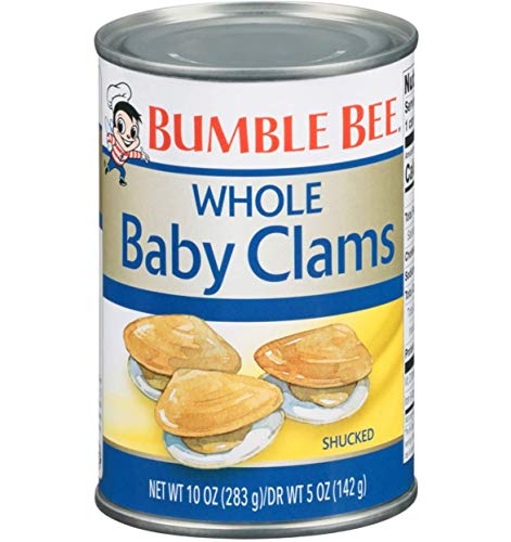 0866007524020 - BUMBLE BEE WHOLE BABY CLAMS, 10-OUNCE CANS (PACK OF 12)