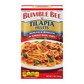 0086600888026 - BUMBLE BEE TILAPIA FILLETS IN TOMATO BASIL SAUCE, 7 OZ